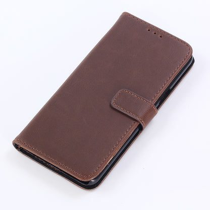 Leder Book Case Etui Galaxy S9 Braun