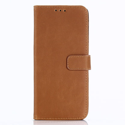 Leder Book Case Etui Galaxy S9 Hell-Braun