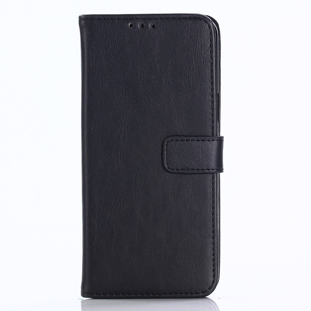 Leder Book Case Etui Galaxy S9 Schwarz