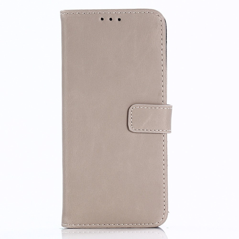 Leder Book case Etui Galaxy S9 Beige