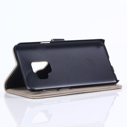 Leder Bookcase Etui Galaxy S9 Plus Beige
