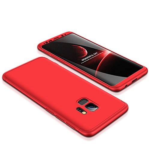 360° Full Cover Case Galaxy S9 Plus Rot