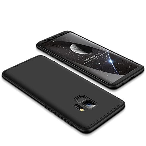 360° Full Cover Case Galaxy S9 Plus Schwarz