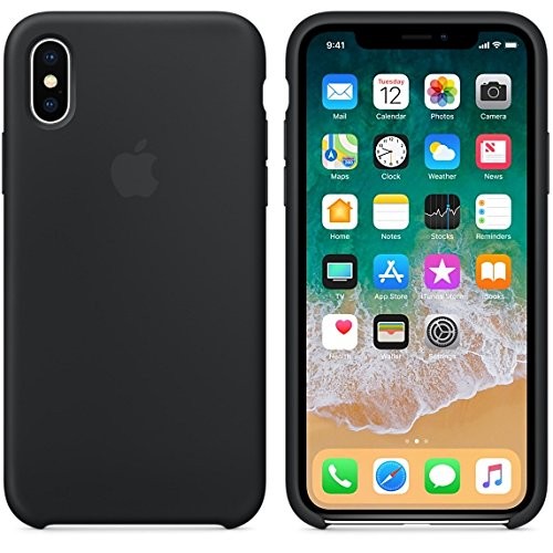 Apple iPhone X Silicon Case - Schwarz