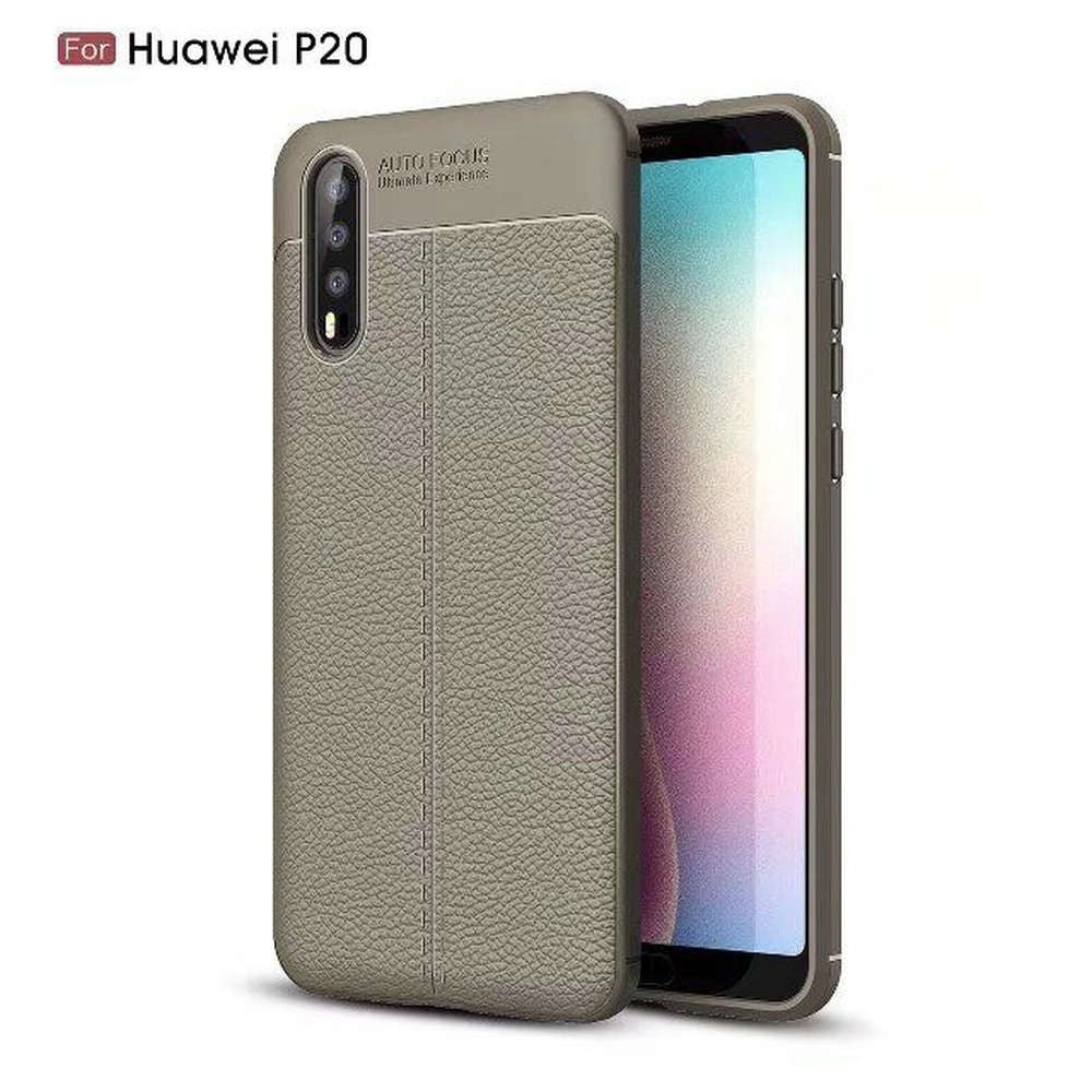 Huawei P20 Luxushülle Leder Backcover Beige