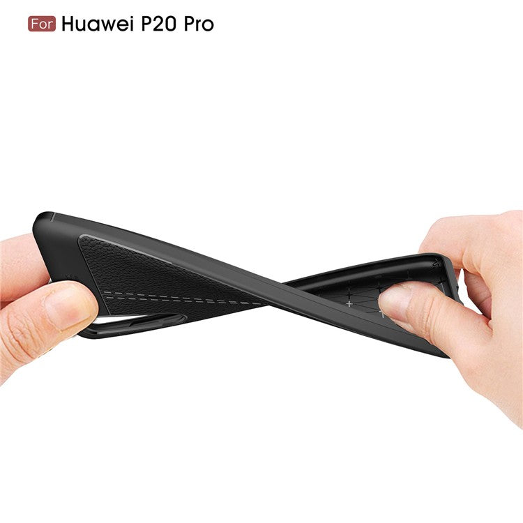 Huawei P20 Pro Luxushülle Leder Backcover Beige