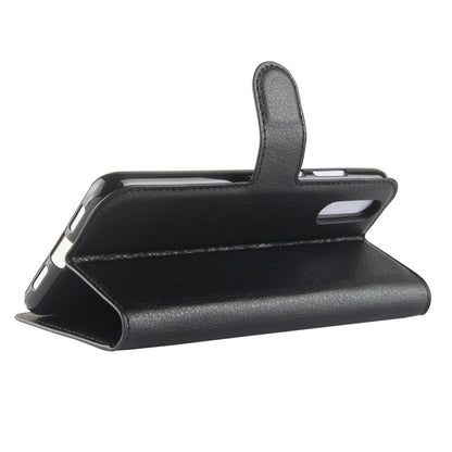 Leder Book Case Etui Huawei P20 Schwarz