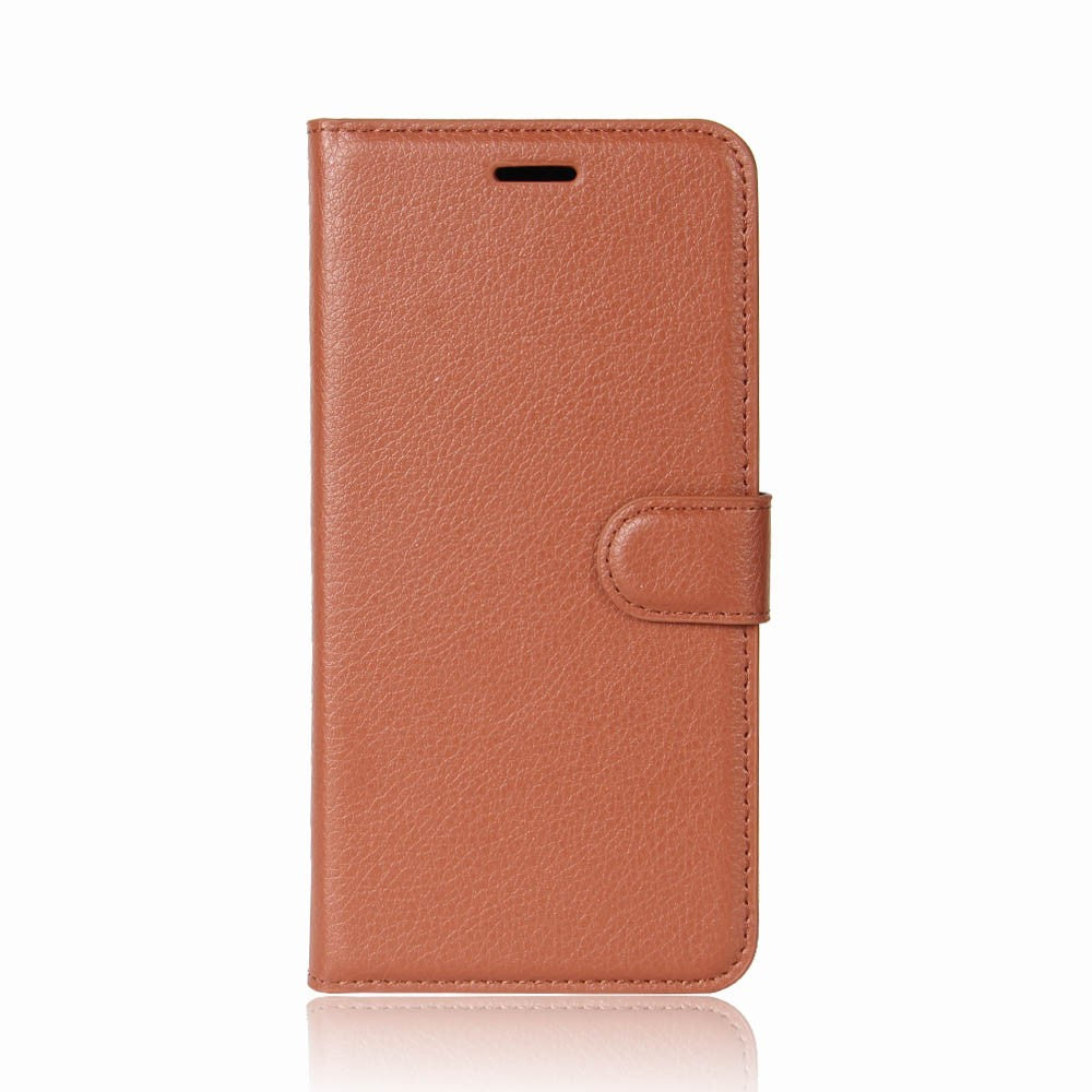 Leder Book Case Etui Huawei P20 Pro Braun