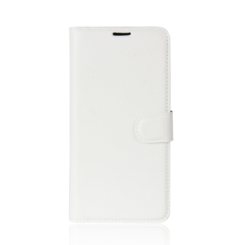 Leder Book Case Etui Huawei P20 Pro Weiss