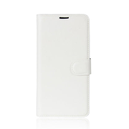Leder Book Case Etui Huawei P20 Pro Weiss