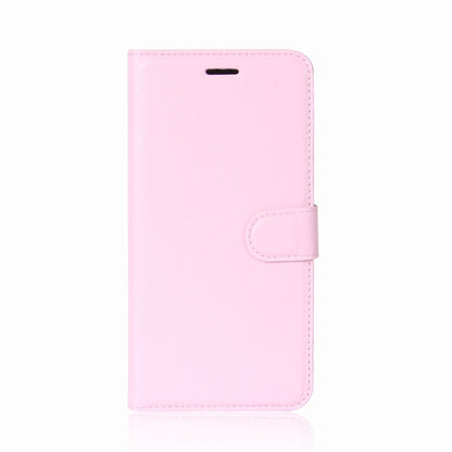 Leder Book Case Etui Huawei P20 Pro Pink