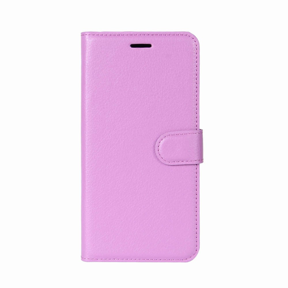 Leder Book Case Etui Huawei P20 Pro Lila