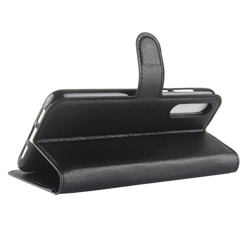Leder Book Case Etui Huawei P20 Pro Schwarz