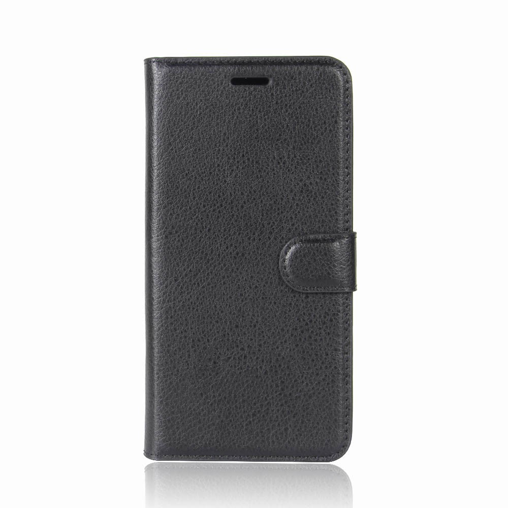 Leder Book Case Etui Huawei P20 Lite Schwarz