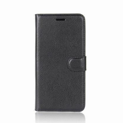 Leder Book Case Etui Huawei P20 Lite Schwarz