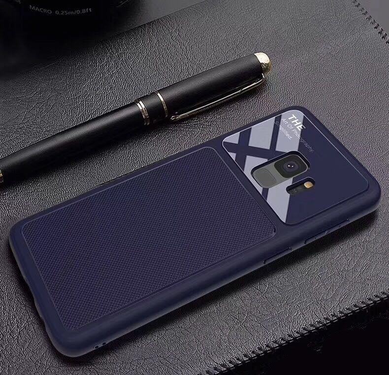 Dünnes Backcover Hardcase Galaxy S9 Blau