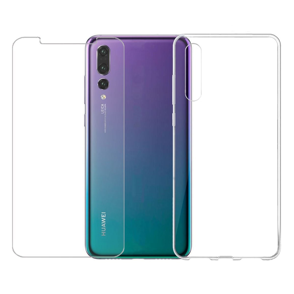 Huawei P20 Pro Silikon Hülle + Panzerglas