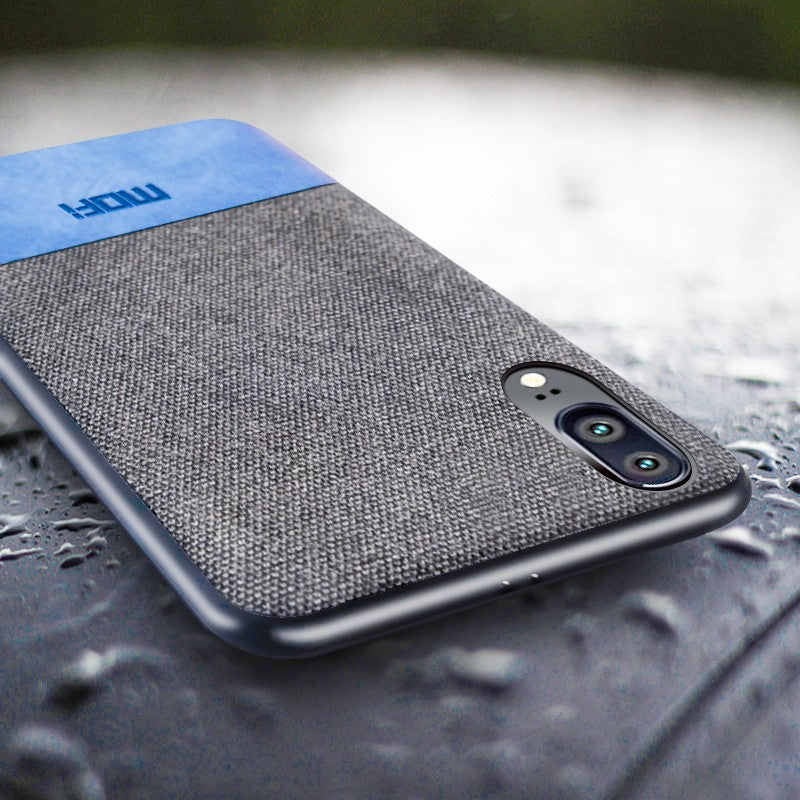 MOFI Huawei P20 LITE Silikon Stoff Leder Hülle
