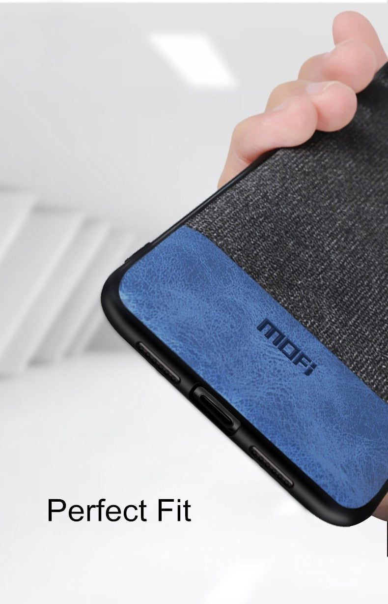 MOFI Huawei P20 Silikon Stoff Leder Hülle