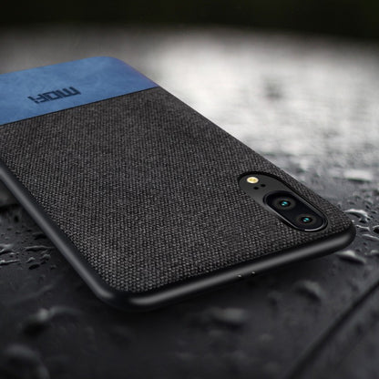 MOFI Huawei P20 Silikon Stoff Leder Hülle