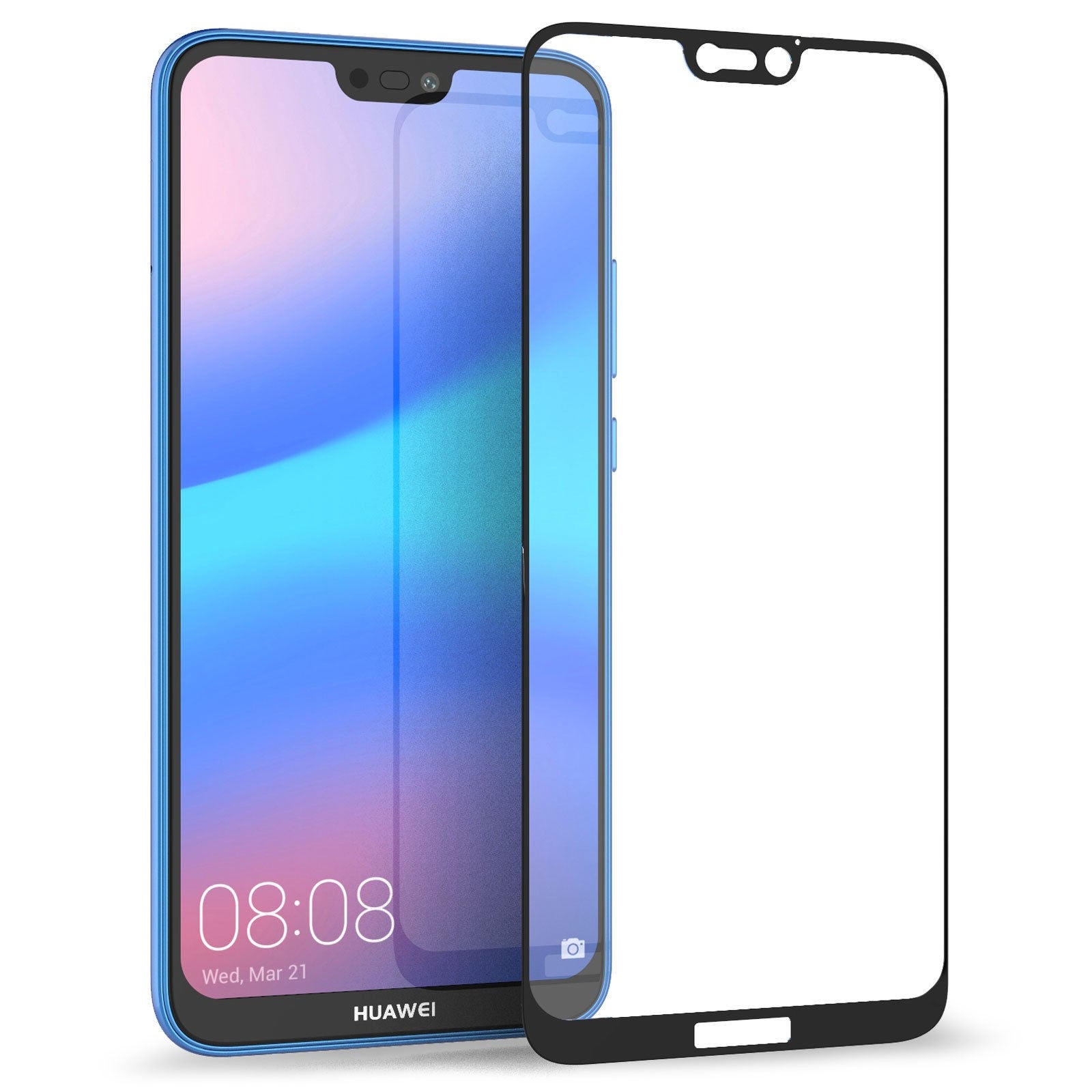 Premium 3D Panzerglas Huawei P20 Lite Schwarz