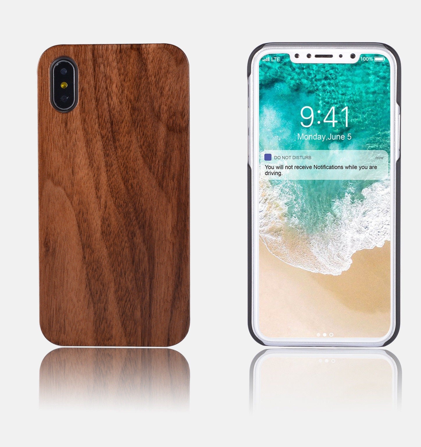 Holz Wood Case iphone X Birnbaum