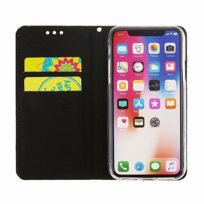 Bling Glitzer Book Case Hülle iphone X Schwarz