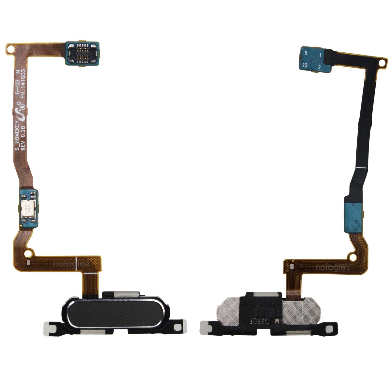 Homebutton Flex Fingerprint Galaxy Alpha Schwarz