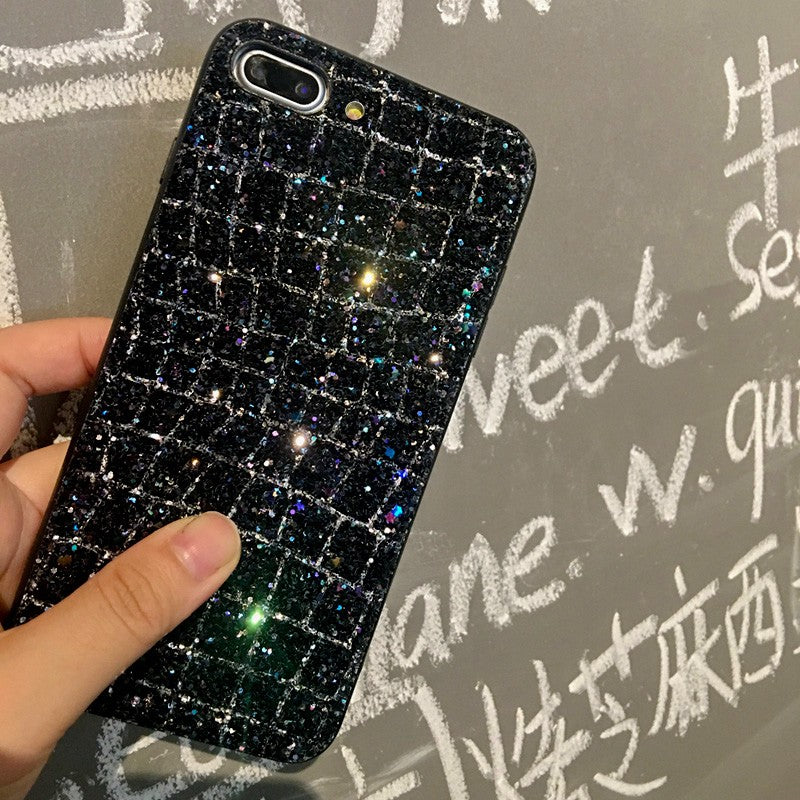 Bling Cover Hülle iPhone 7 Plus & 8 Plus Schwarz