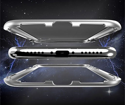 360° Magnet Cover iPhone 7 Plus & 8 Plus Weiss