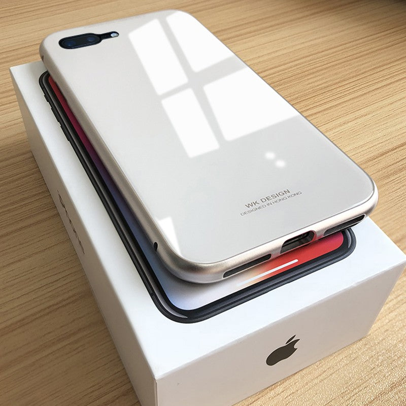 360° Magnet Cover iPhone 7 Plus & 8 Plus Weiss