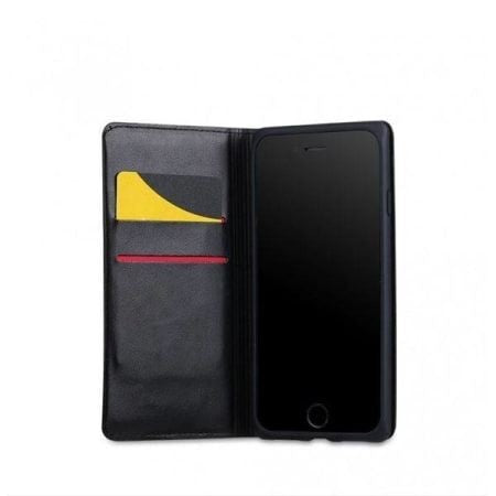 Carbon Leder Book Case iPhone 7 Plus, 8 Plus