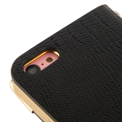 Kreditkarten Slot Bling Ledertasche Etui Schwarz iPhone 5C