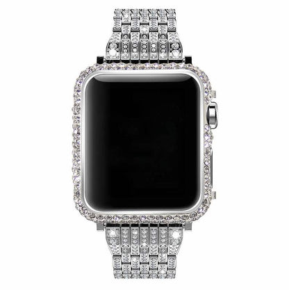 Bling Diamant Edelstahl Uhrenarmband für Apple Watch 3 2 1 38mm