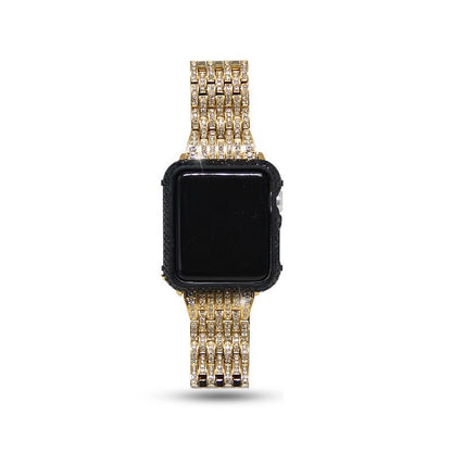 Bling Diamant Edelstahl Uhrenarmband für Apple Watch 3 2 1 42mm