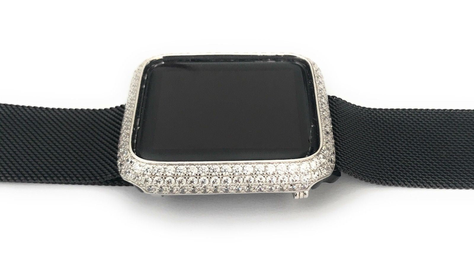 Bling Diamant Edelstahl Case für Apple Watch 3 2 1 38mm