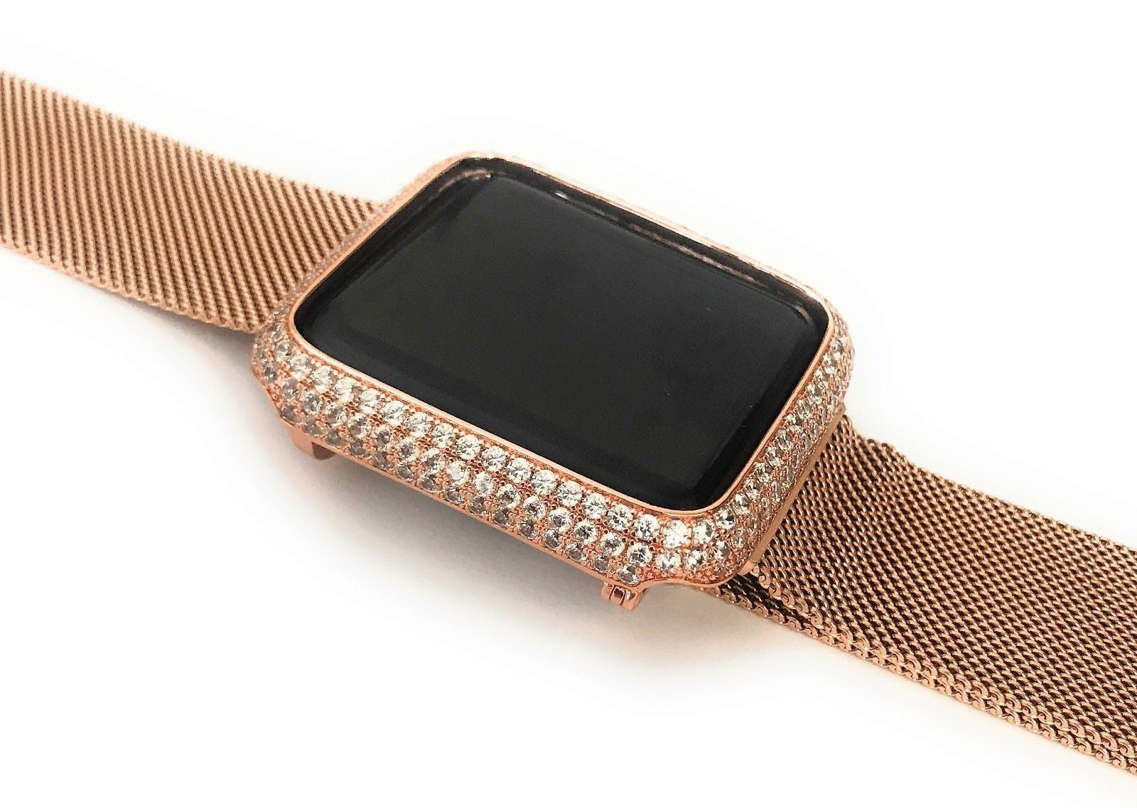 Bling Diamant Edelstahl Case für Apple Watch 3 2 1 38mm