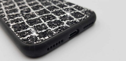 Bling Cover Case Hülle iPhone X Schwarz