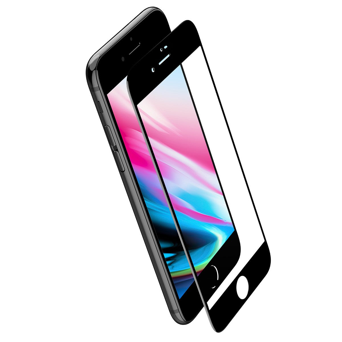 Perfektes Matt Tempered Panzerglas iPhone 7 Plus & 8 Plus