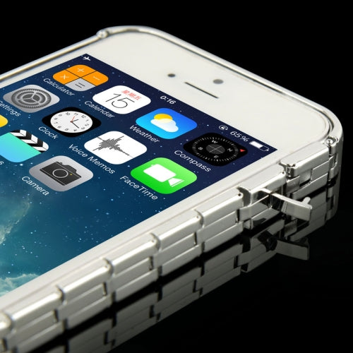 Alu Bumper Kette Schutzhülle Cover Case Silber iphone 5 / 5S /