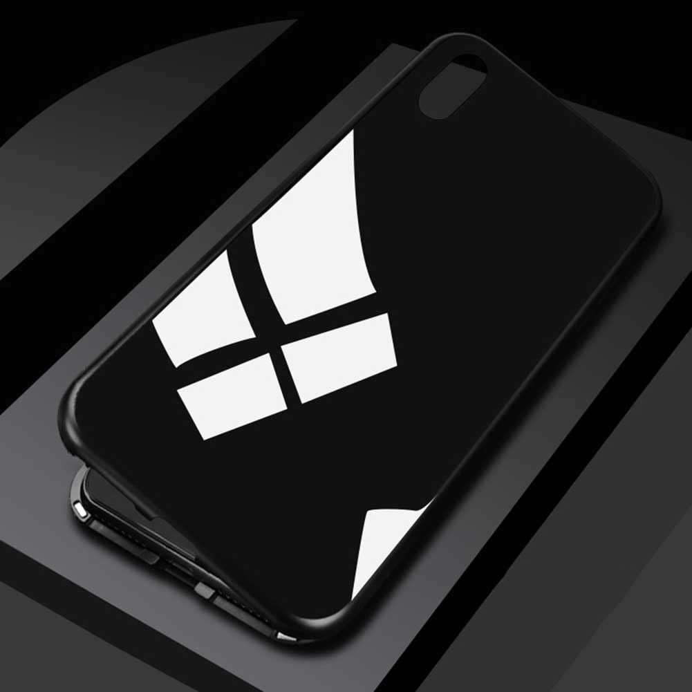 360° Magnet Cover Hülle iPhone X Rot
