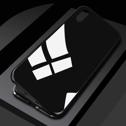 360° Magnet Cover Hülle iPhone X Rot