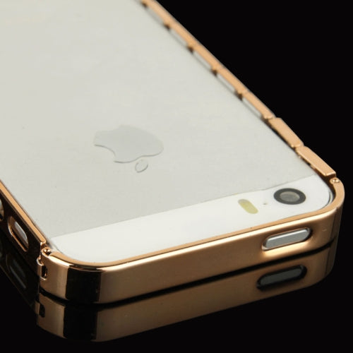 Alu Bumper Kette Schutzhülle Cover Case Gold iPhone 5 / 5S / SE