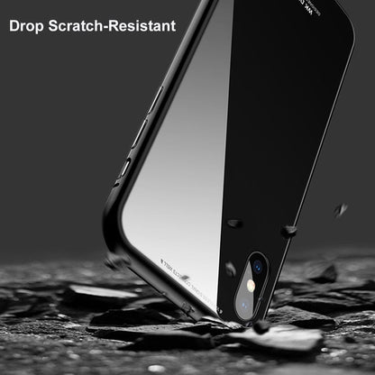 360° Magnet Cover Hülle iPhone X Rot
