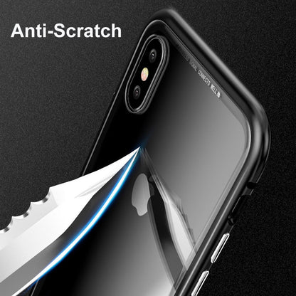 360° Magnet Cover Hülle iPhone X Rot