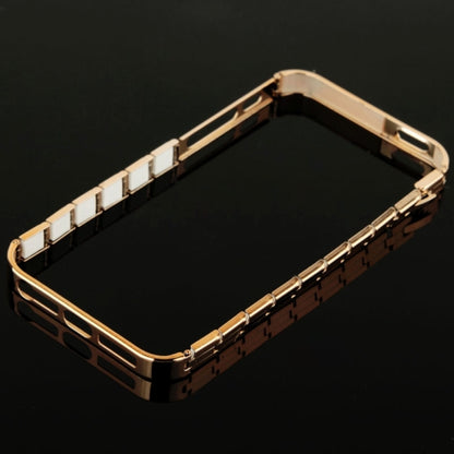 Alu Bumper Kette Schutzhülle Cover Case Gold iPhone 5 / 5S / SE