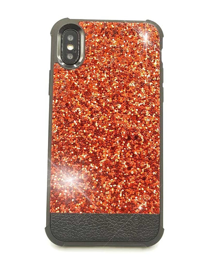 Bling Cover Case Hülle iPhone X Rot