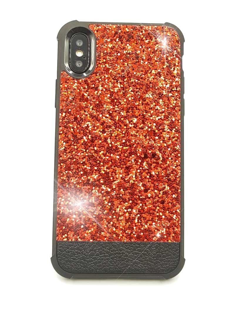 Bling Cover Case Hülle iPhone X Rot