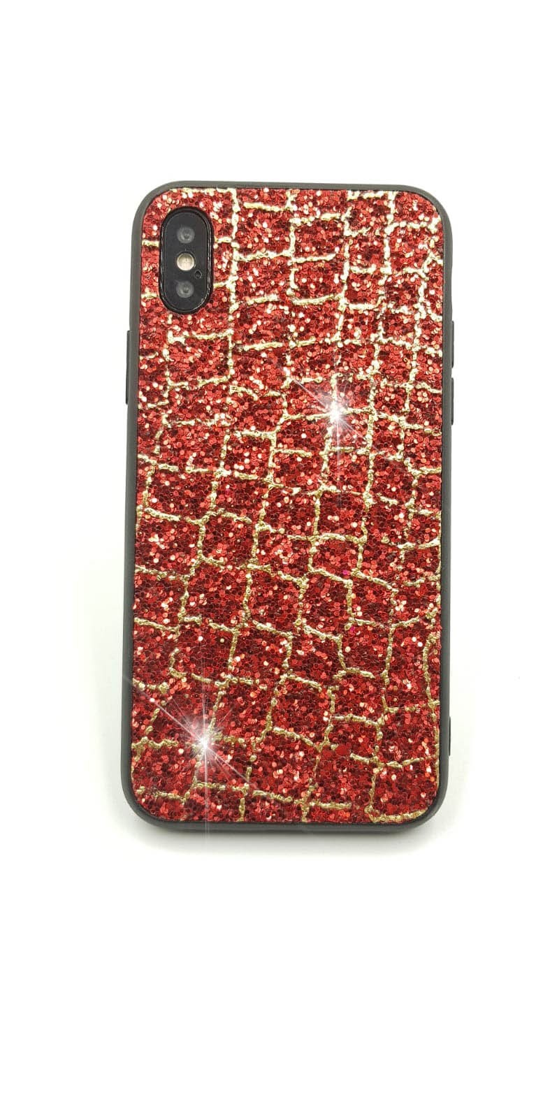 Bling Cover Case Hülle iPhone X Rot