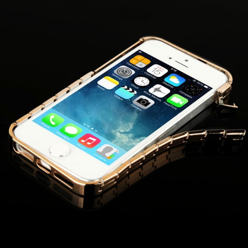 Alu Bumper Kette Schutzhülle Cover Case Gold iPhone 5 / 5S / SE